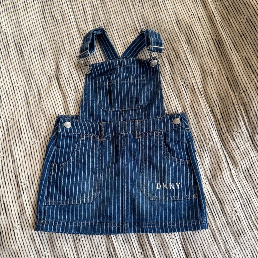 DKNY 3T Denim Overall Dress